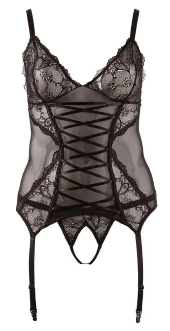 Cottelli Curves Cami korzet s podvazky: XL