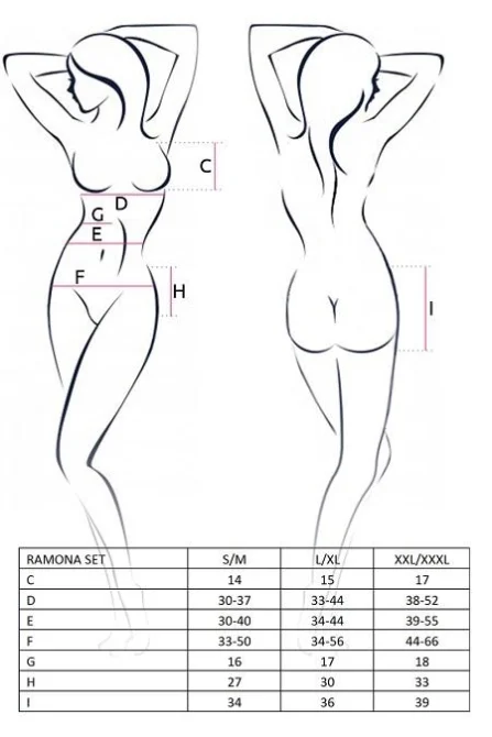 Erotic Line RAMONA Set: černý