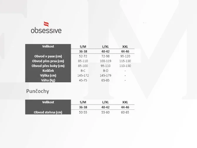 Obsessive košilka Amanta - černá