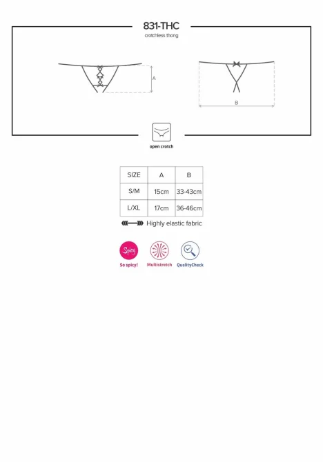 Obsessive tanga otevřená 831-THC