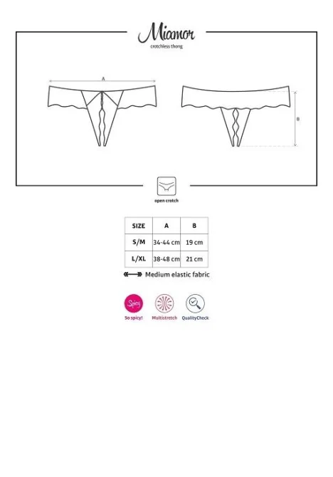 Obsessive tanga otevřená Miamor