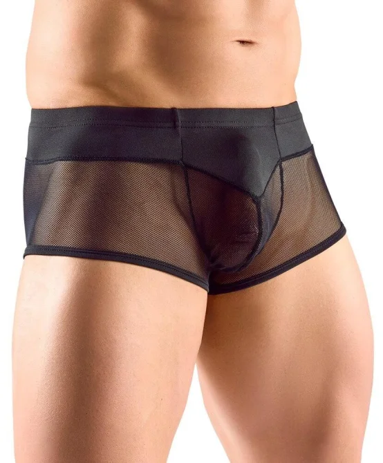 Svenjoyment Boxerky ze síťoviny - černé