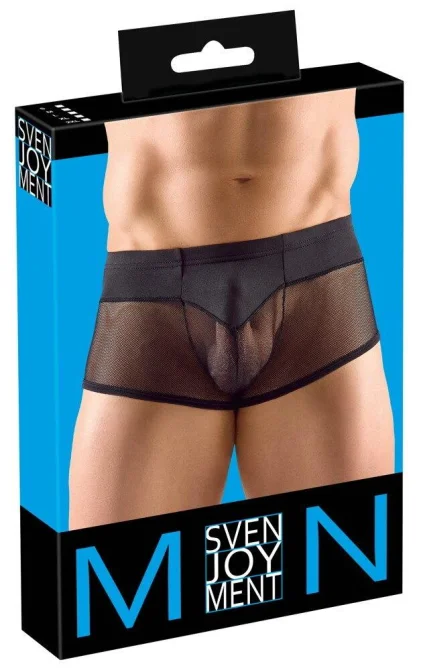 Svenjoyment Boxerky ze síťoviny - černé