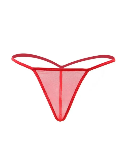 Wanita Gloria podvazkový pás a tanga kalhotky červené