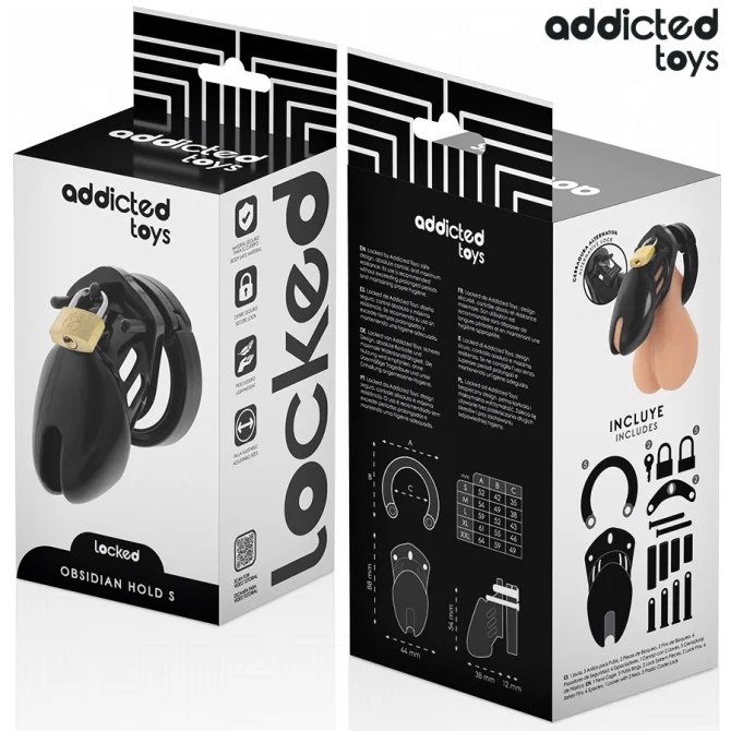 addicted toys Obsidian hold klec na penis S