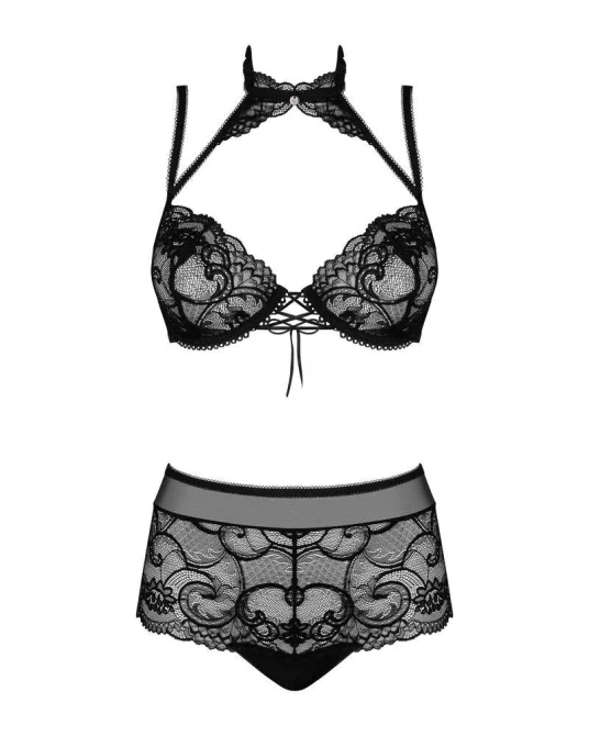 Obsessive set Elizenes - černý: S/M