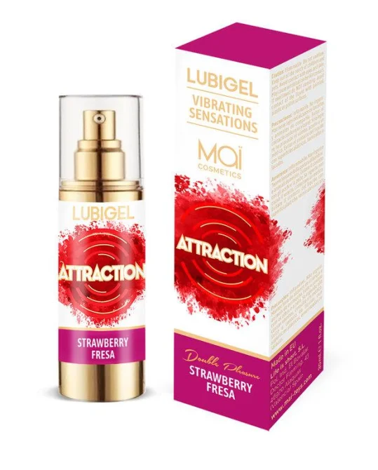 Attraction Lubigel tekutý vibrátor jahodový
