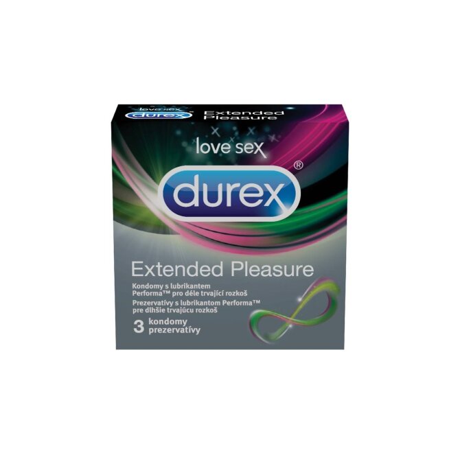 DUREX kondomy Extended Pleasure 3 ks