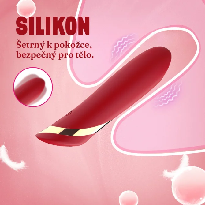 BASIC X Lip stick minivibrátor červený