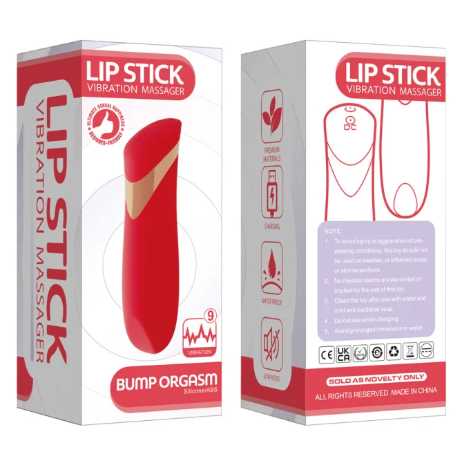 BASIC X Lip stick minivibrátor červený