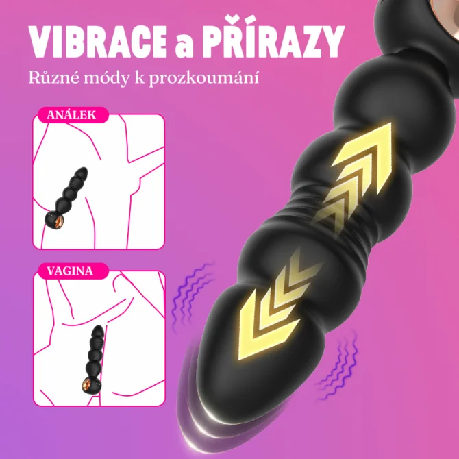 BASIC X Leo vibrační anální kolík