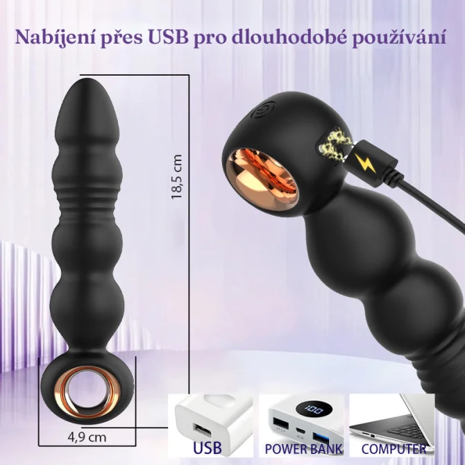 BASIC X Leo vibrační anální kolík