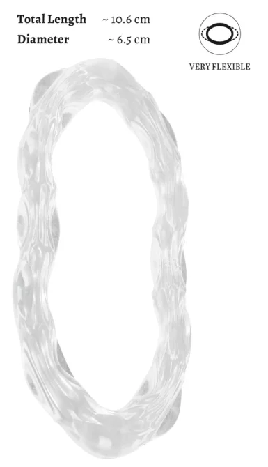 PARINOR Erekční kroužek na penis a varlata - transparentní