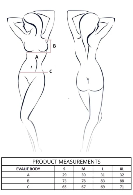 Passion EVALIE body - červené L