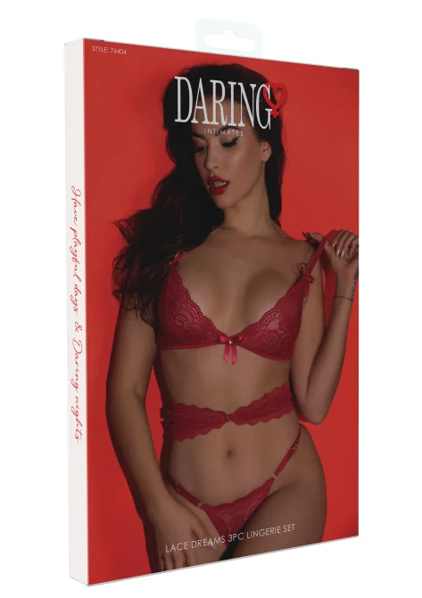 Daring Intimates Lace Dreams 3-dílný set