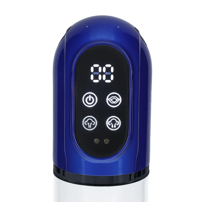 Pumped Engage Automatic vakuová pumpa a masturbátor 2 v 1 modrá