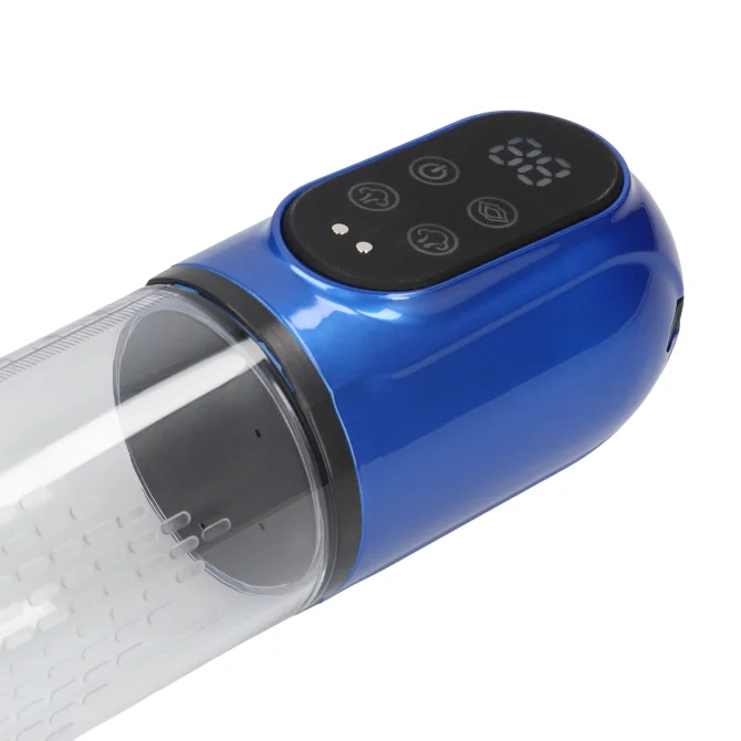 Pumped Engage Automatic vakuová pumpa a masturbátor 2 v 1 modrá