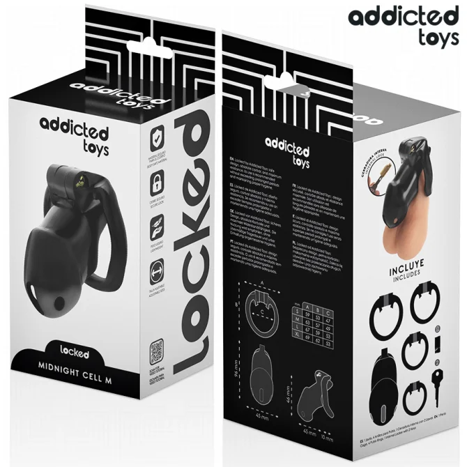 Addicted toys Midnight cell klec na penis M