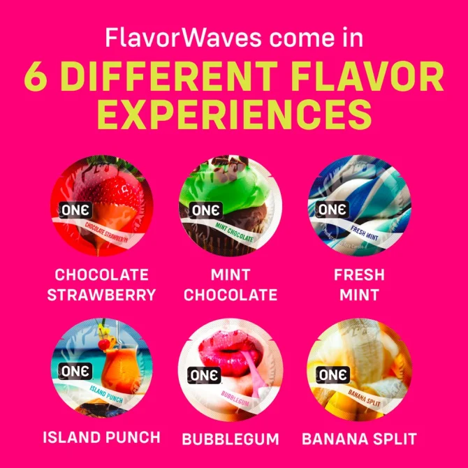 ONE kondomy Flavor Waves 12 ks