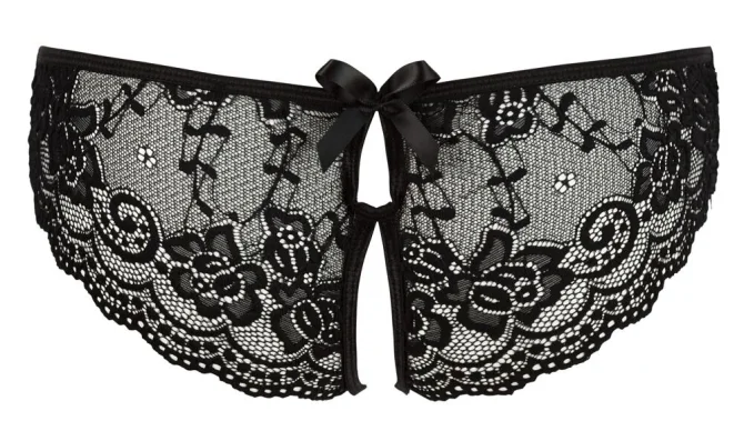 Cottelli Lingerie Krajkové kalhotky černé S