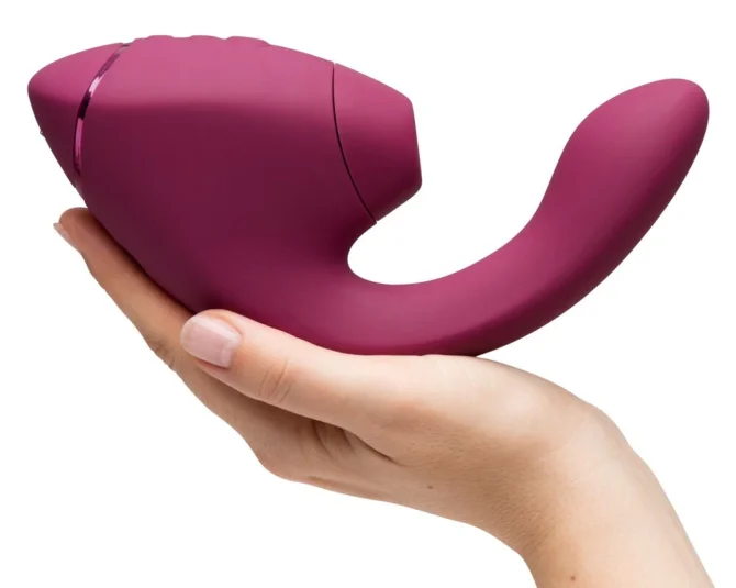 Womanizer Next Duo stimulátor klitorisu a vibrátor 2 v 1  - Dusky pink