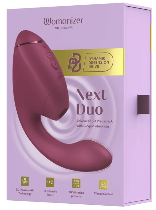 Womanizer Next Duo stimulátor klitorisu a vibrátor 2 v 1  - Dusky pink