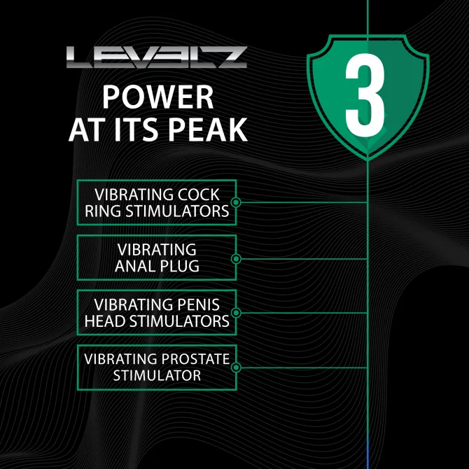 Levelz by Shots nastavitelný vibrační erekční kroužek