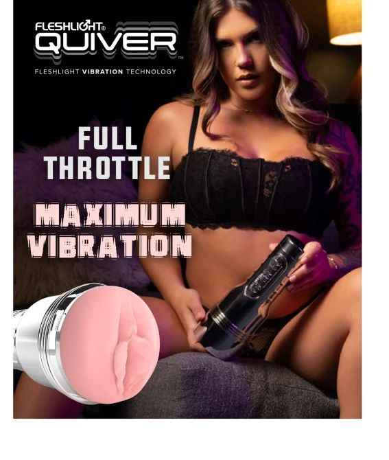 Fleshlight Pink Quiver (RP) vibrační masturbátor