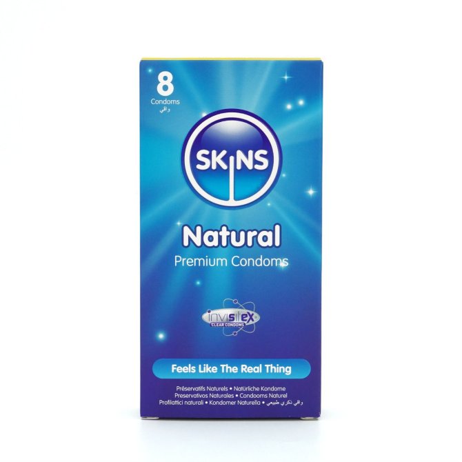 SKINS kondomy Natural 8 ks