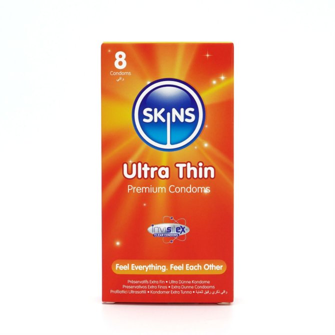 SKINS kondomy Ultra thin 8 ks