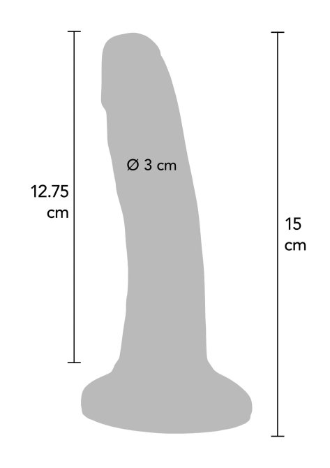 Get Real Happy dicks dildo 15 cm růžové
