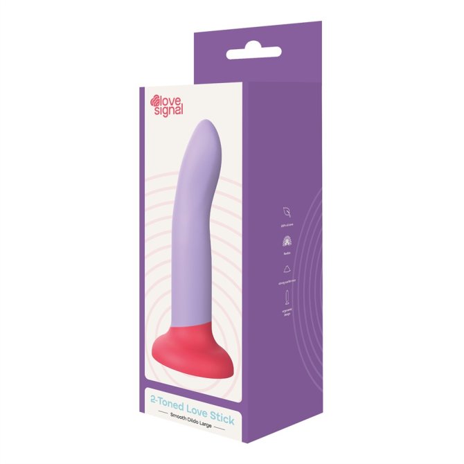 Love Signal dildo s přísavkou L - fialové