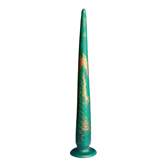 Power Monsters Verdant Titan dildo ve tvaru ocasu draka