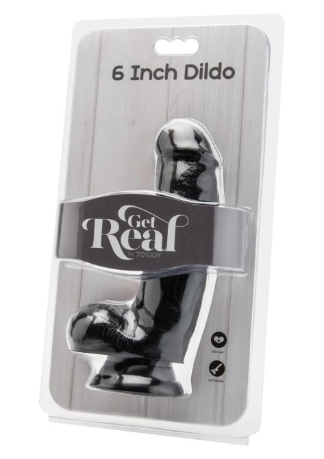Get Real Dildo s varlaty 15 cm - černé