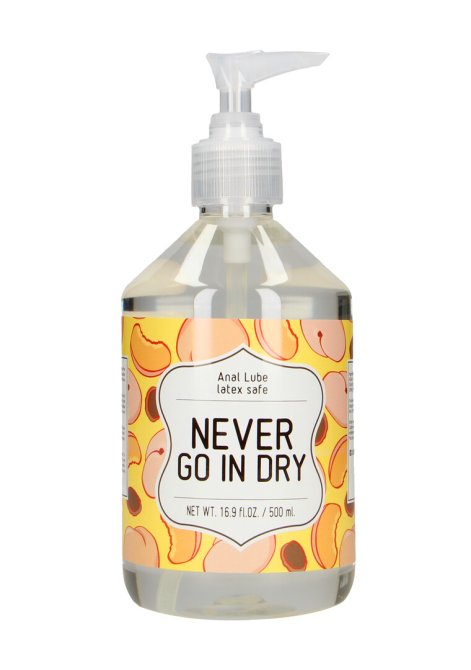 Never Go In Dry Anální lubrikační gel 500 ml