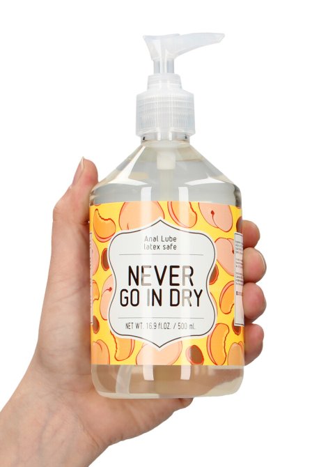 Never Go In Dry Anální lubrikační gel 500 ml