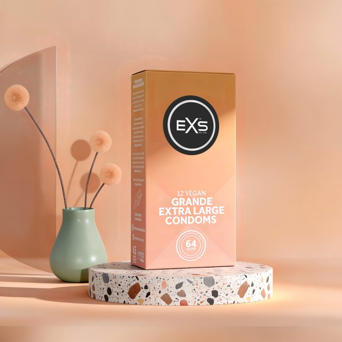 EXS Grande Extra Large kondomy 12 ks
