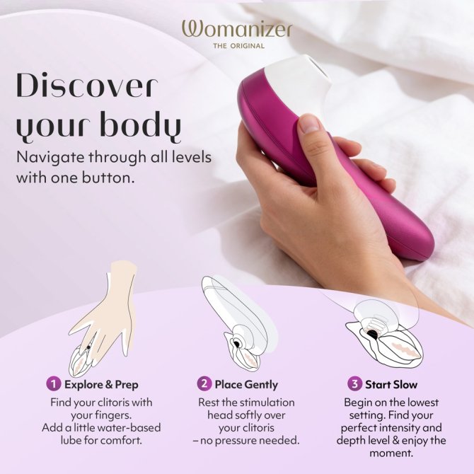 Womanizer Pro stimulátor na klitoris Vibrant pink