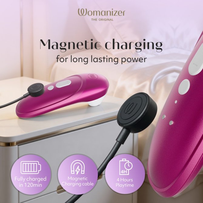 Womanizer Pro stimulátor na klitoris Vibrant pink