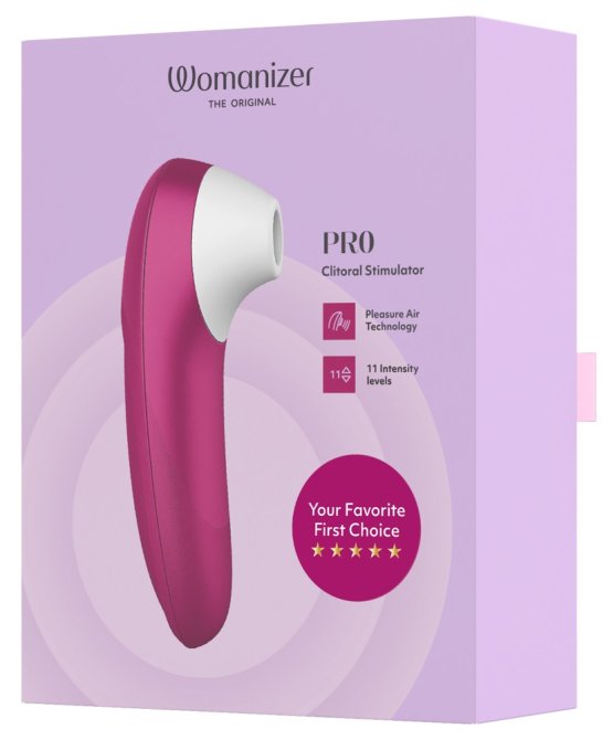 Womanizer Pro stimulátor na klitoris Vibrant pink