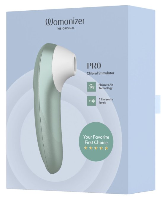 Womanizer Pro stimulátor na klitoris Sage green