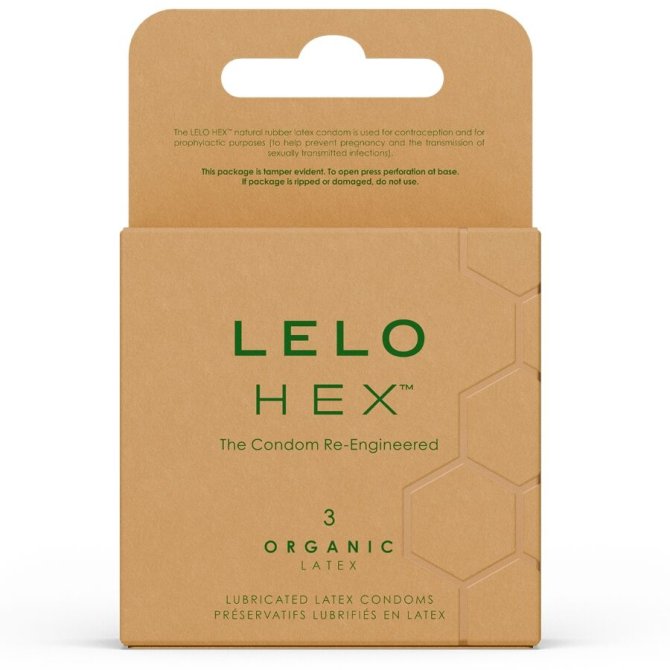 Lelo HEX Organic kondomy 3 ks