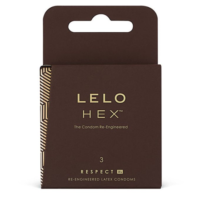 Lelo HEX Respect XL kondomy 3 ks