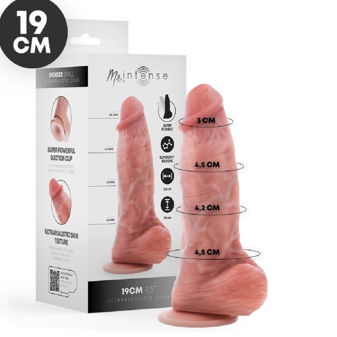 Small Spencer realistické dildo 19 cm