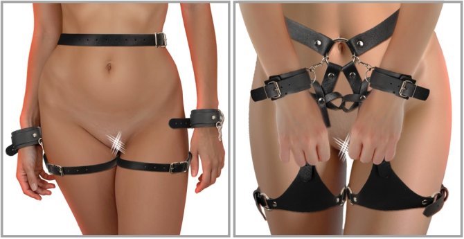 Bad Kitty Harness s pouty na ruce