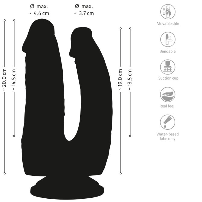 Nature Skin Double dildo