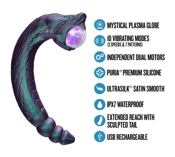 Temptasia Rattle Snake Plasma stimulátor na klitoris a vibrátor 2v1