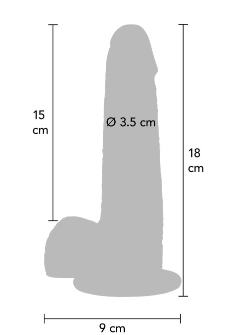 Get Real Silicone Foreskin dildo 18 cm