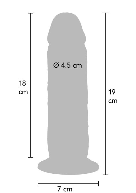Get Real Silicone Foreskin dildo 19 cm