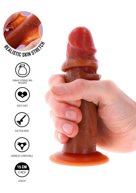 Get Real Silicone Foreskin dildo 15 cm
